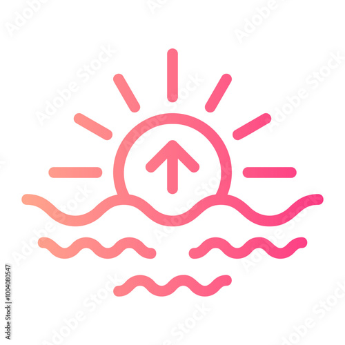 sunrise gradient icon