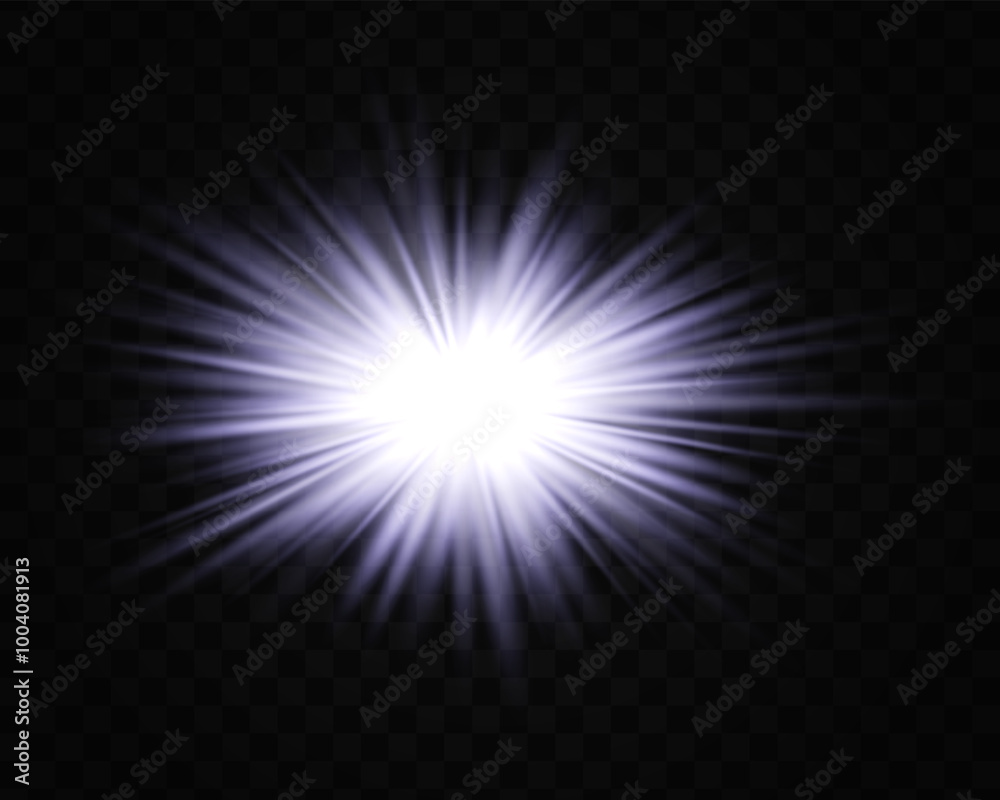 Abstract green star explosion. Glowing starburst effect isolated on dark background. Radiant beams with bright glowing center. Graphical patch of reflected light. Lens flare. Vector illustration. Abstract green star explosion. Glowing starburst effect isolated on dark background. Radiant beams with bright glowing center. Graphical patch of reflected light. Lens flare. Vector illustration.