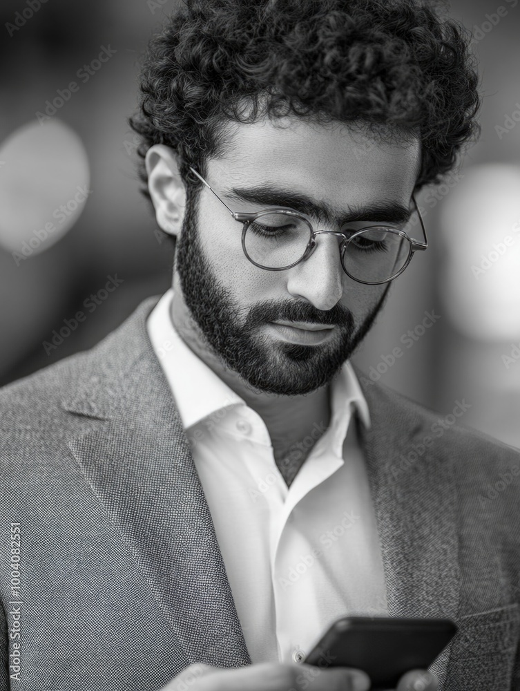 Urban Professional on Smartphone