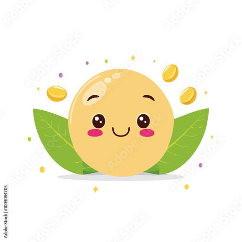 Soy Nut Food Eat Meal Cuisine Animation Kawaii Character
