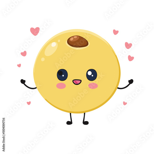 Soy Nut Food Eat Meal Cuisine Animation Kawaii Character
