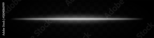 White light beam. A sharp horizontal purple beam with a bright center, fading into darkness on both sides. Ideal for sci-fi designs, light transitions, or futuristic effects.