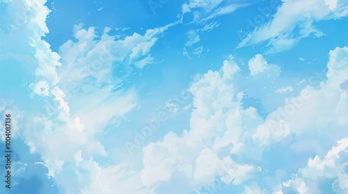 blue sky with white cloud background