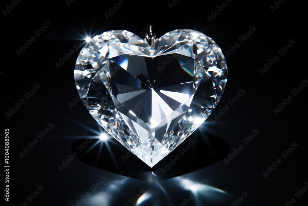 Fototapeta premium Heartshape gemstone diamond jewelry.