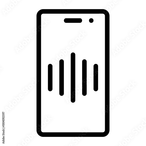 voice assistant line icon