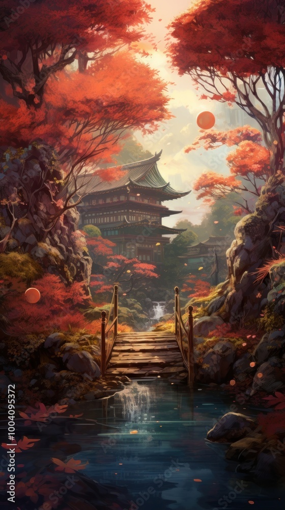 Autumn outdoors painting scenery. Autumn outdoors painting scenery.