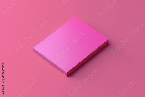 A single pink square sitting on a pink background