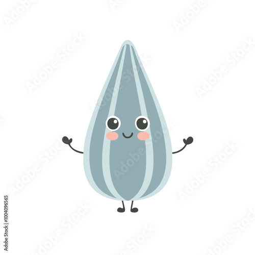 Sunflower Seed Food Eat Meal Cuisine Animation Kawaii Character
