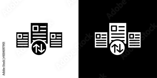 case priority icon Flat art illustration in outline
