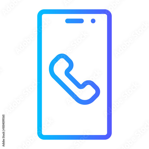 phone call gradient icon