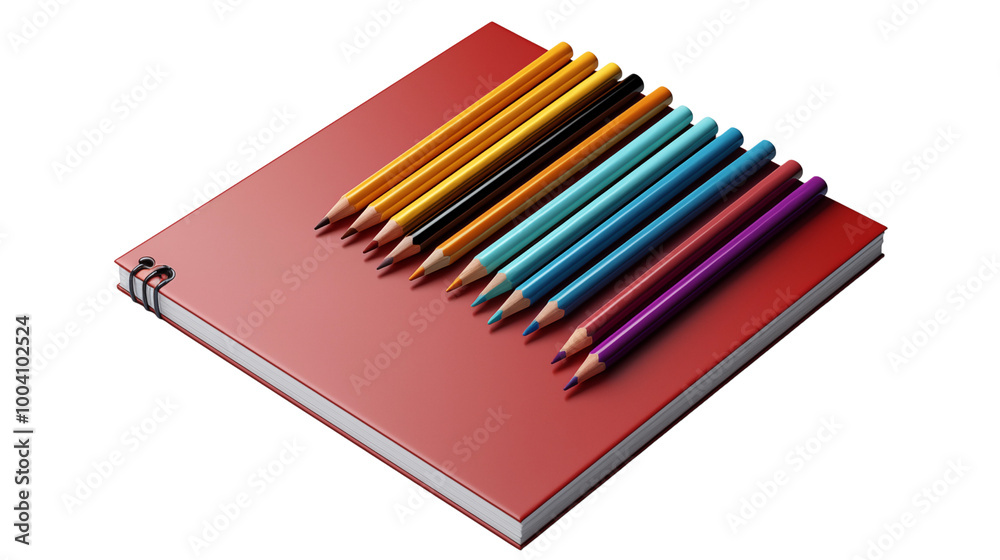 Black Notebook with Spiral Binding and Black Pen, studio view, isolated on white background. Black Notebook with Spiral Binding and Black Pen, studio view, isolated on white background.
