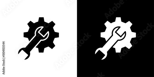 Repair icon Flat art illustration in outline