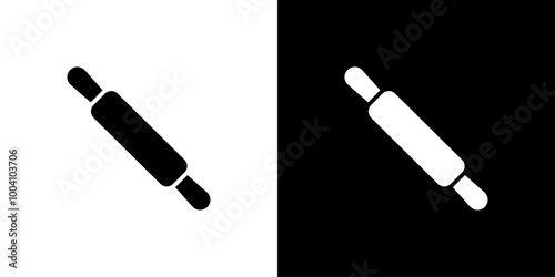 rolling pin icon Flat art illustration in outline