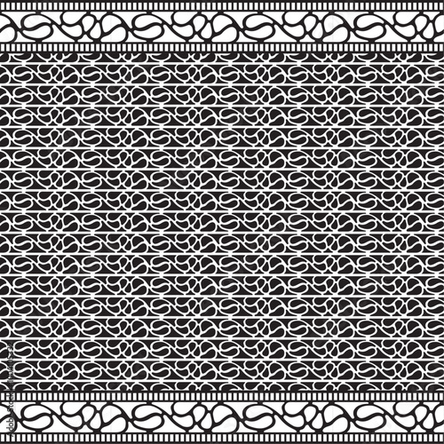 black and white monochrome Pattern vector design for textile, banner, background, fabric printing, notebook covers, printing, posters, flyer, websites, clothing, B&W, wrapping paper, gift paper, tile.