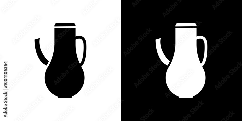 Teapot icon Flat art illustration in outline Teapot icon Flat art illustration in outline