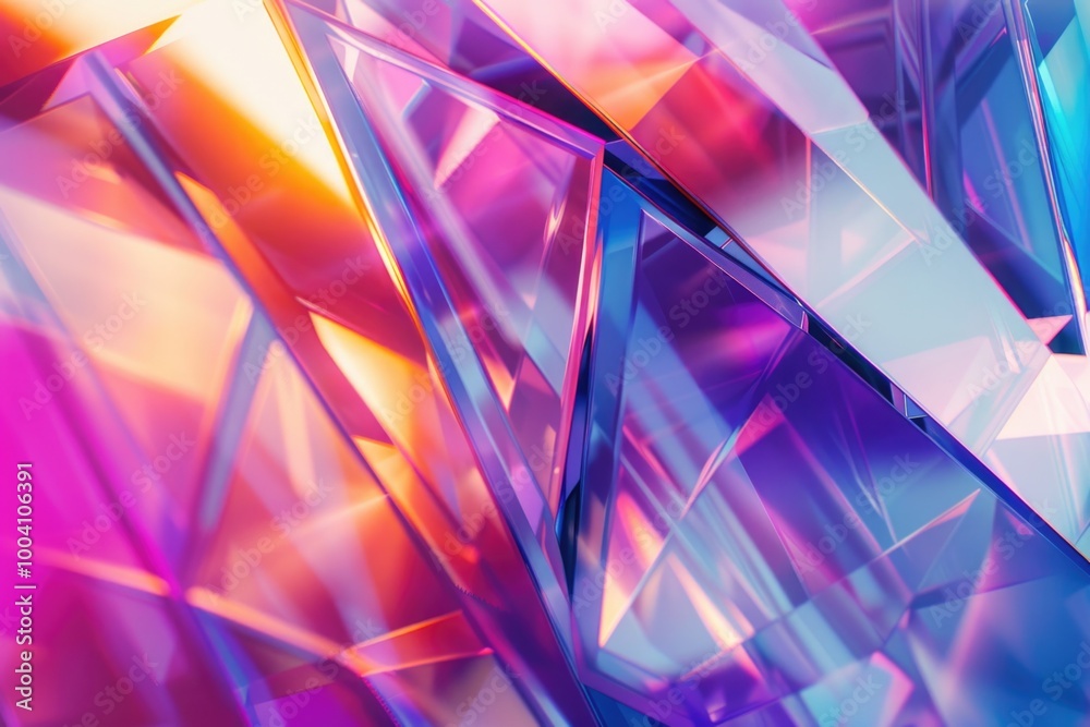 Close-up shot of vibrant colors and shapes forming an abstract design Close-up shot of vibrant colors and shapes forming an abstract design