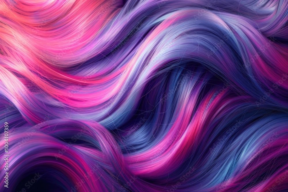 Obraz premium A detailed shot of vibrant hair color, ideal for beauty and lifestyle concepts