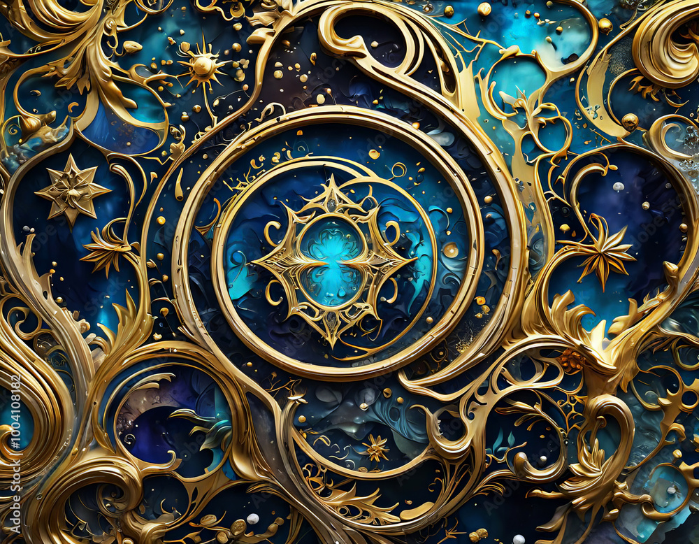 Vibrant Modern Art - Ethereal Life Space Origin Vibrant Modern Art - Ethereal Life Space Origin