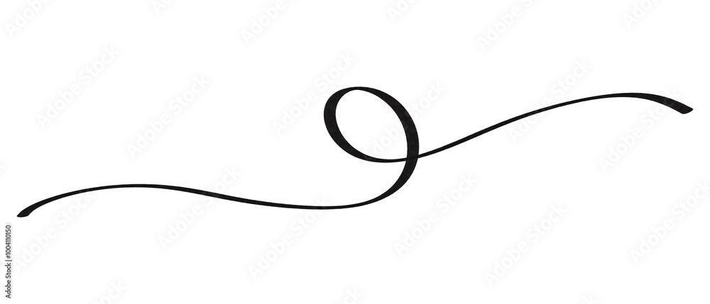 Obraz premium Black Text Divider Isolated on White