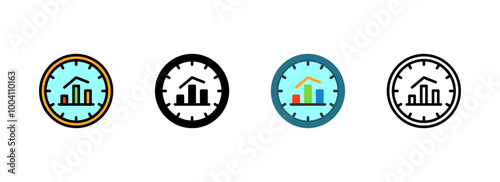 Set of Clock Icon