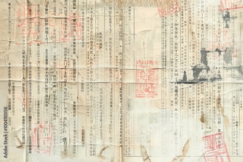 Beijing ephemera border text backgrounds drawing.