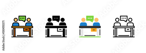 Set of Meeting Icon