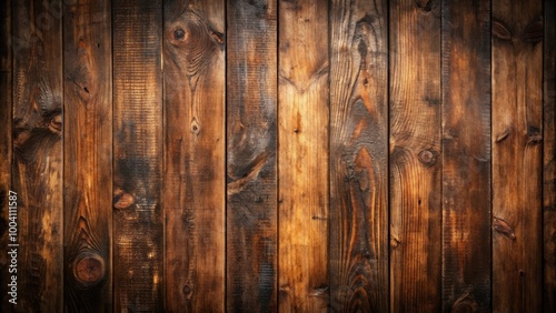 Grunge dark textured wooden background with old brown teak paneling for design projects