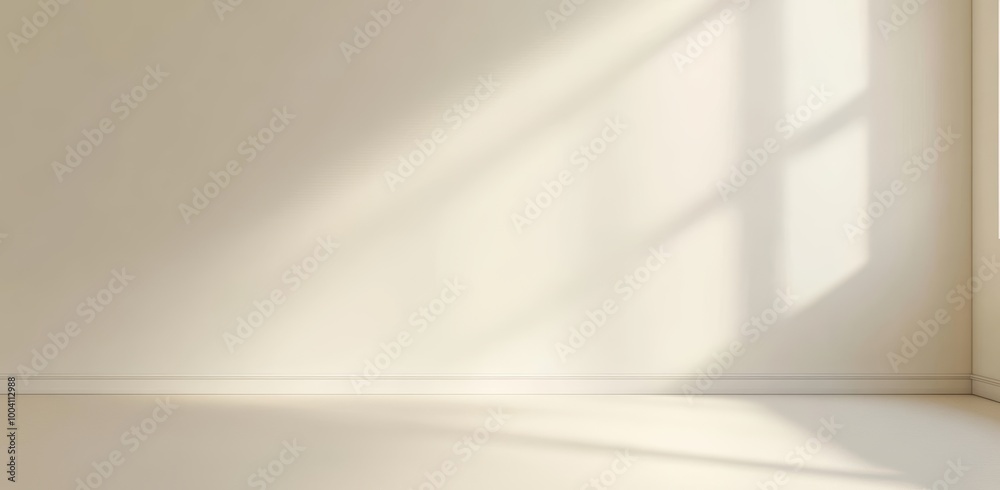Aesthetic boho architecture interior with white room walls, cement floor and soft shadows. Creative product mockup using generative Ai. Aesthetic boho architecture interior with white room walls, cement floor and soft shadows. Creative product mockup using generative Ai.
