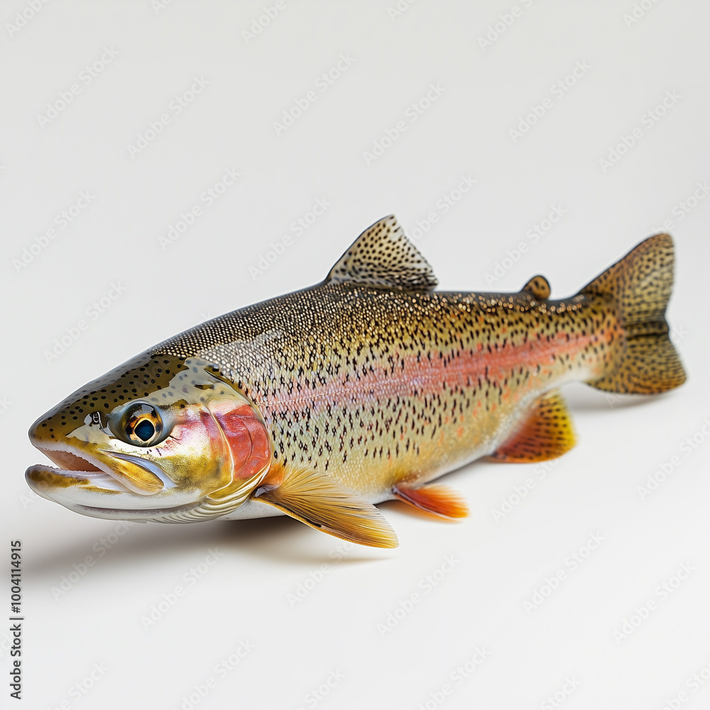 Rainbow trout. Fish on a white background.
Rainbow trout. Fish on a white background.