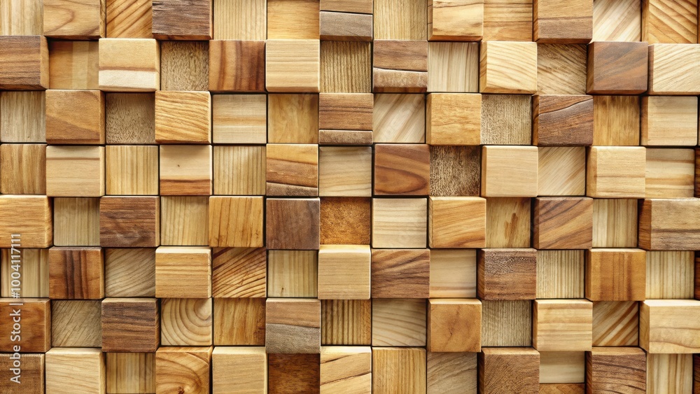 Wood Block Wall Background Mosaic Wallpaper Timber Rectangle Pattern Render Wood Block Wall Background Mosaic Wallpaper Timber Rectangle Pattern Render