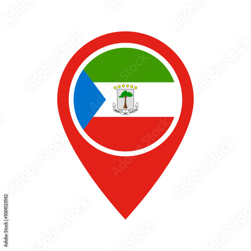 Free Download Equatorial Guinea flag location icon - GFXLoad