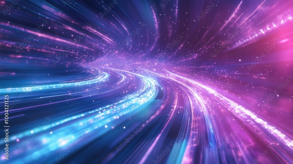 Swirling galaxy with luminous trails in vivid hues Swirling galaxy with luminous trails in vivid hues