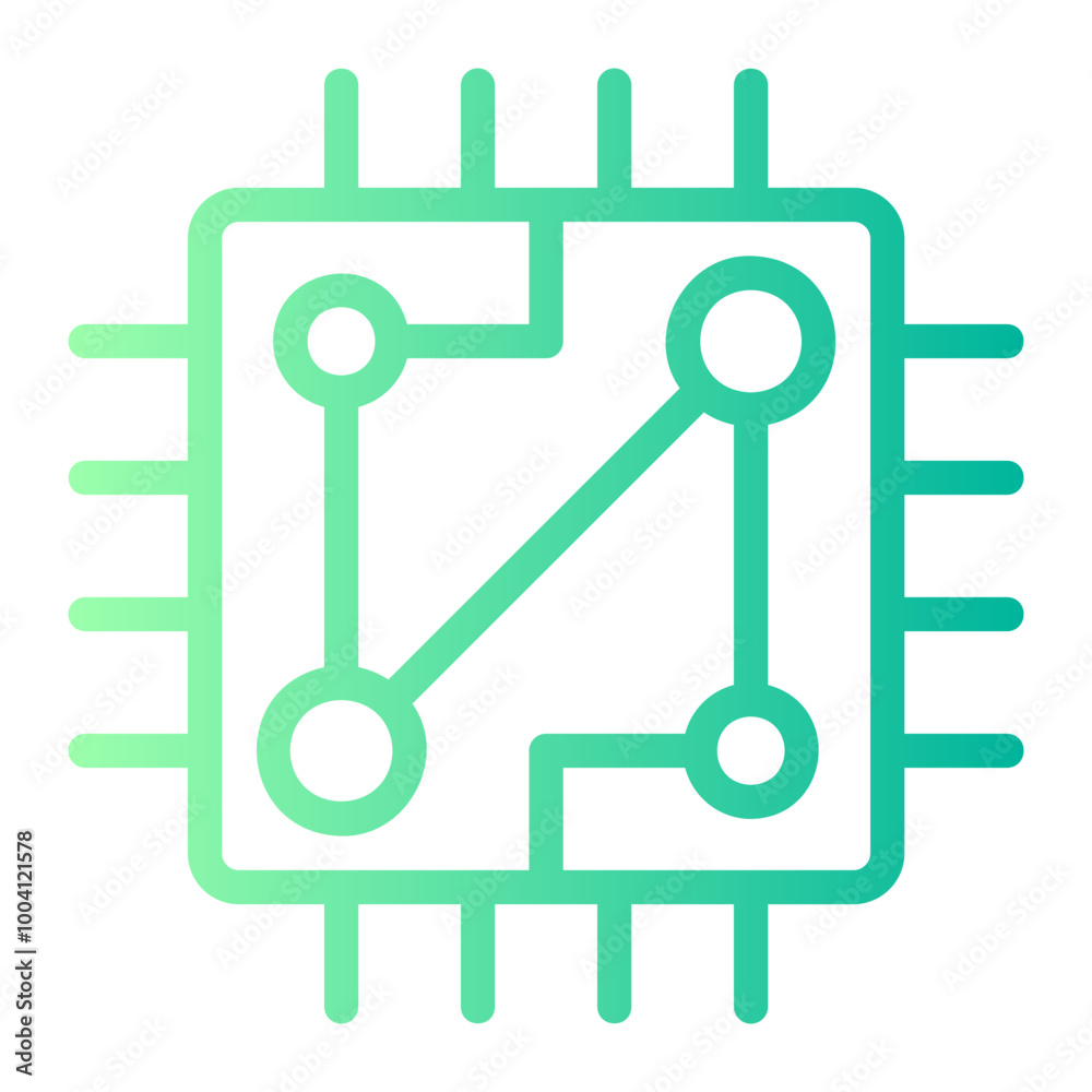 cpu gradient icon cpu gradient icon