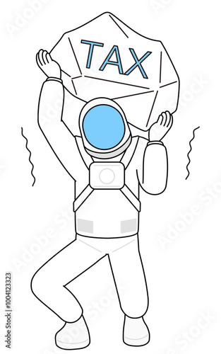 Astronaut suffering from tax increases