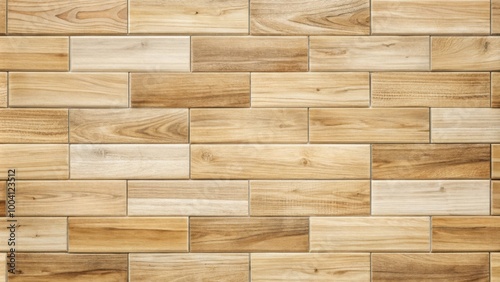 Light brown wooden tiles pattern for background texture in natural design concept