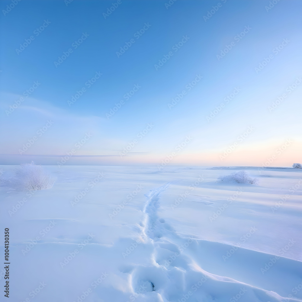 A serene winter landscape A serene winter landscape