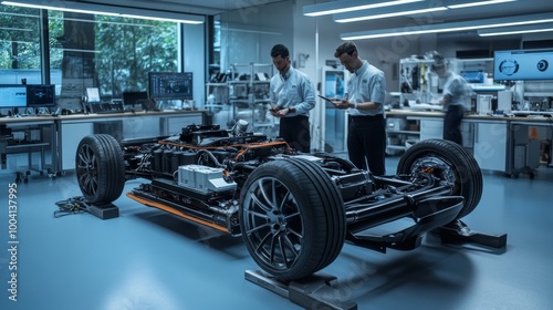 Electric Car Chassis Under Development.