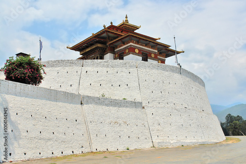 The Punakha Dzong administrative centre of Punakha District in Punakha, Bhutan photo