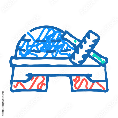 equipment for fitness exercising doodle icon sketch vector. equipment for fitness exercising sign. isolated symbol illustration