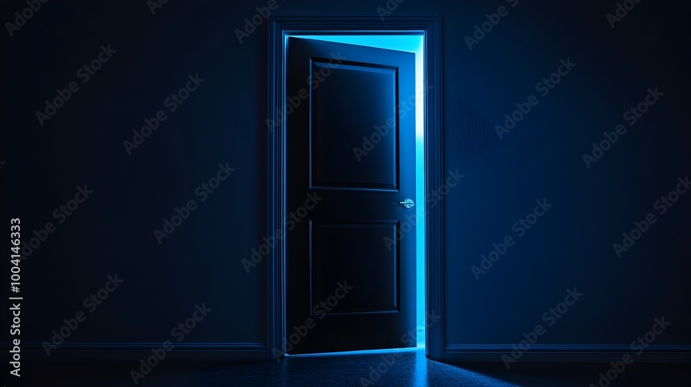 Mysterious Dark Doorway Entrance to Unknown Realm Mysterious Dark Doorway Entrance to Unknown Realm