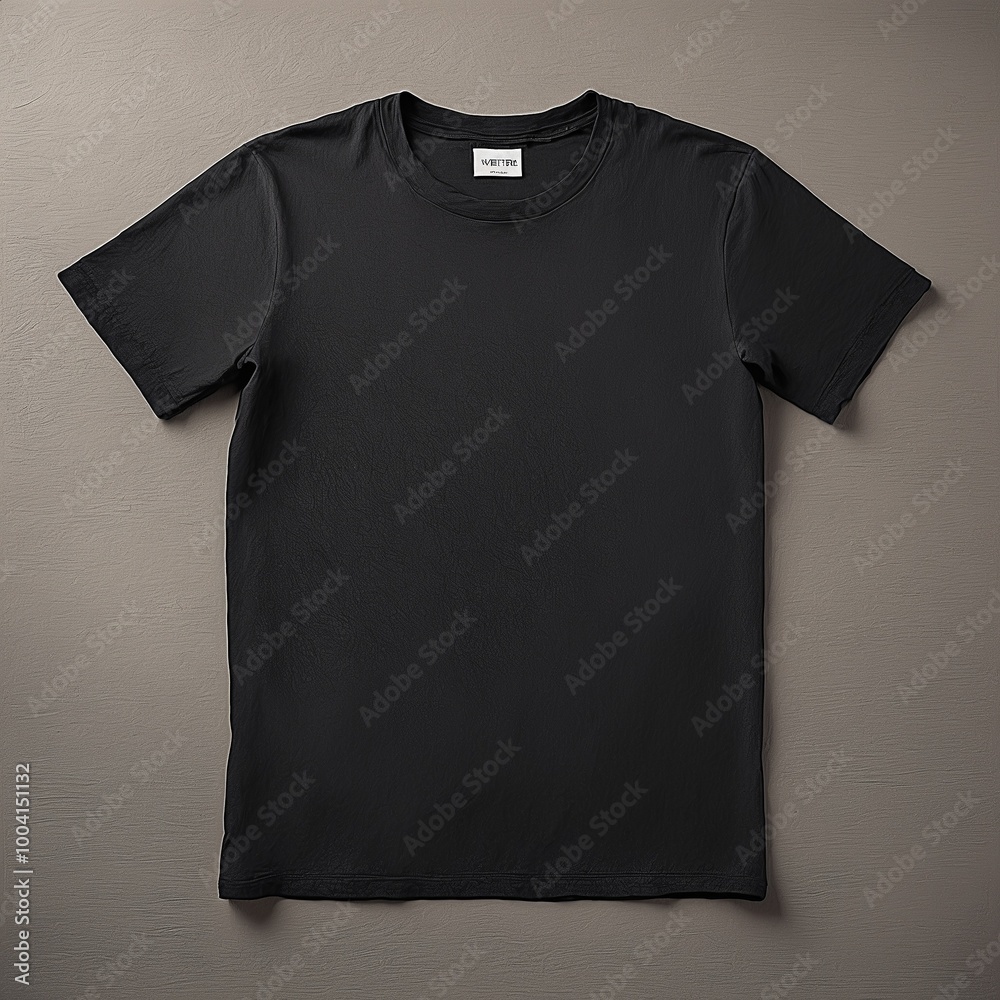 Blank Black t-shirt mockup with copy space front view.Tee with Copyspace for advertising t shirt Blank Black t-shirt mockup with copy space front view.Tee with Copyspace for advertising t shirt