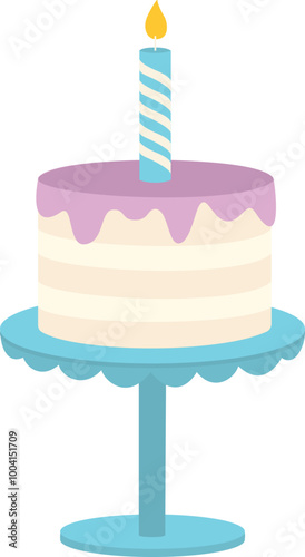 Geburtstagstorte  auf Kuchenständer