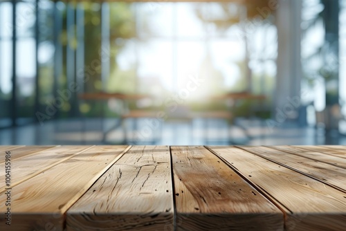 Empty wood table top backgrounds hardwood flooring.