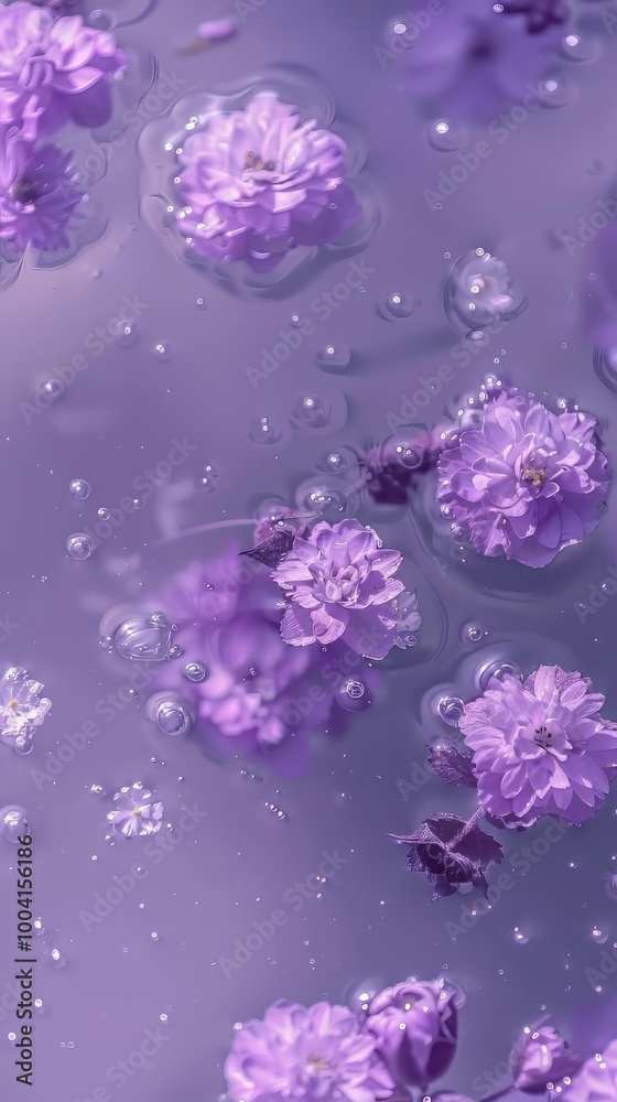 Beautiful flowers floating in a pool of water Beautiful flowers floating in a pool of water