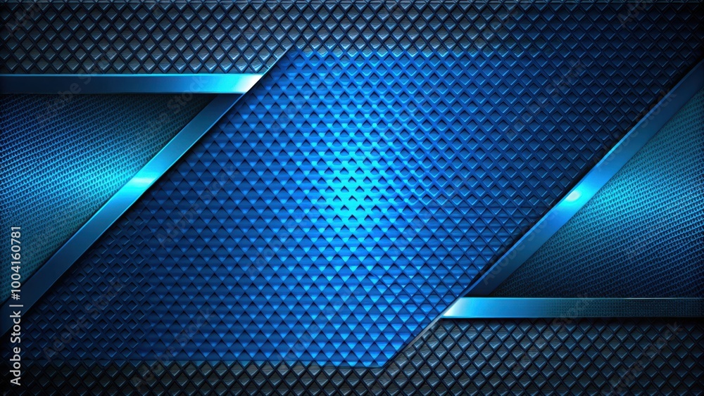 custom made wallpaper toronto digitalAbstract Geometric Carbon Fiber Blue Gradient Background with Vibrant Shapes on Textured Pattern