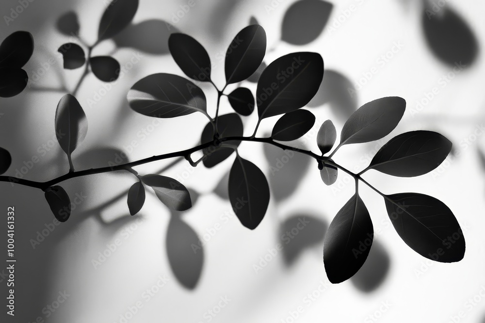 A white textured wall has an organic shadow in the background A white textured wall has an organic shadow in the background
