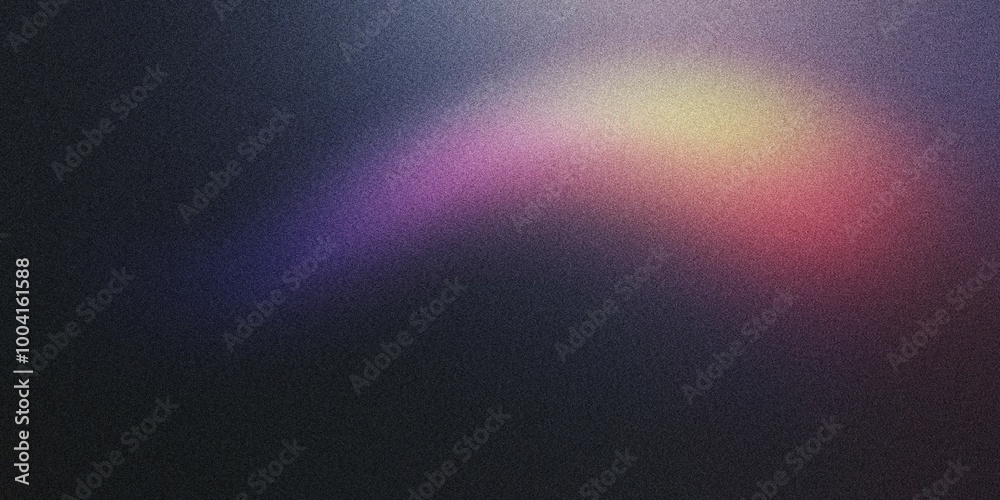 A curved arc of light with a gradient blending from lime to violet, noise texture effect A curved arc of light with a gradient blending from lime to violet, noise texture effect