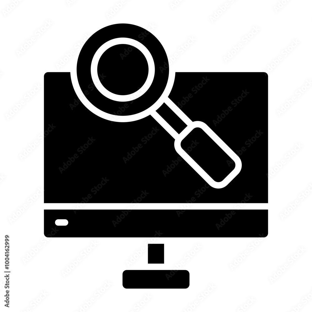 Search Glyph Icon Design Search Glyph Icon Design
