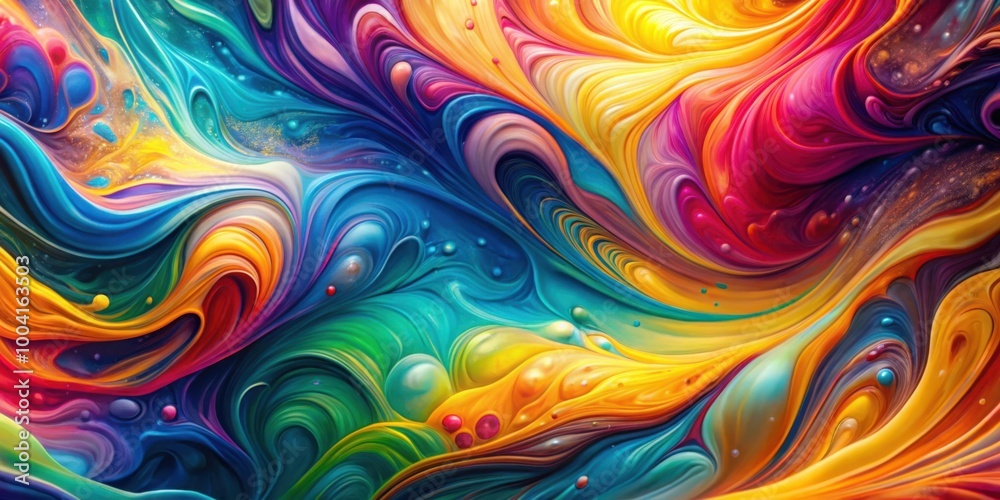 Fluid and Vibrant Abstract Artistic Background with Colorful Patterns and Textures Fluid and Vibrant Abstract Artistic Background with Colorful Patterns and Textures