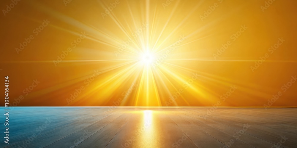 Obraz premium Bright sunlit background with long shadow creating blank space beneath unseen object